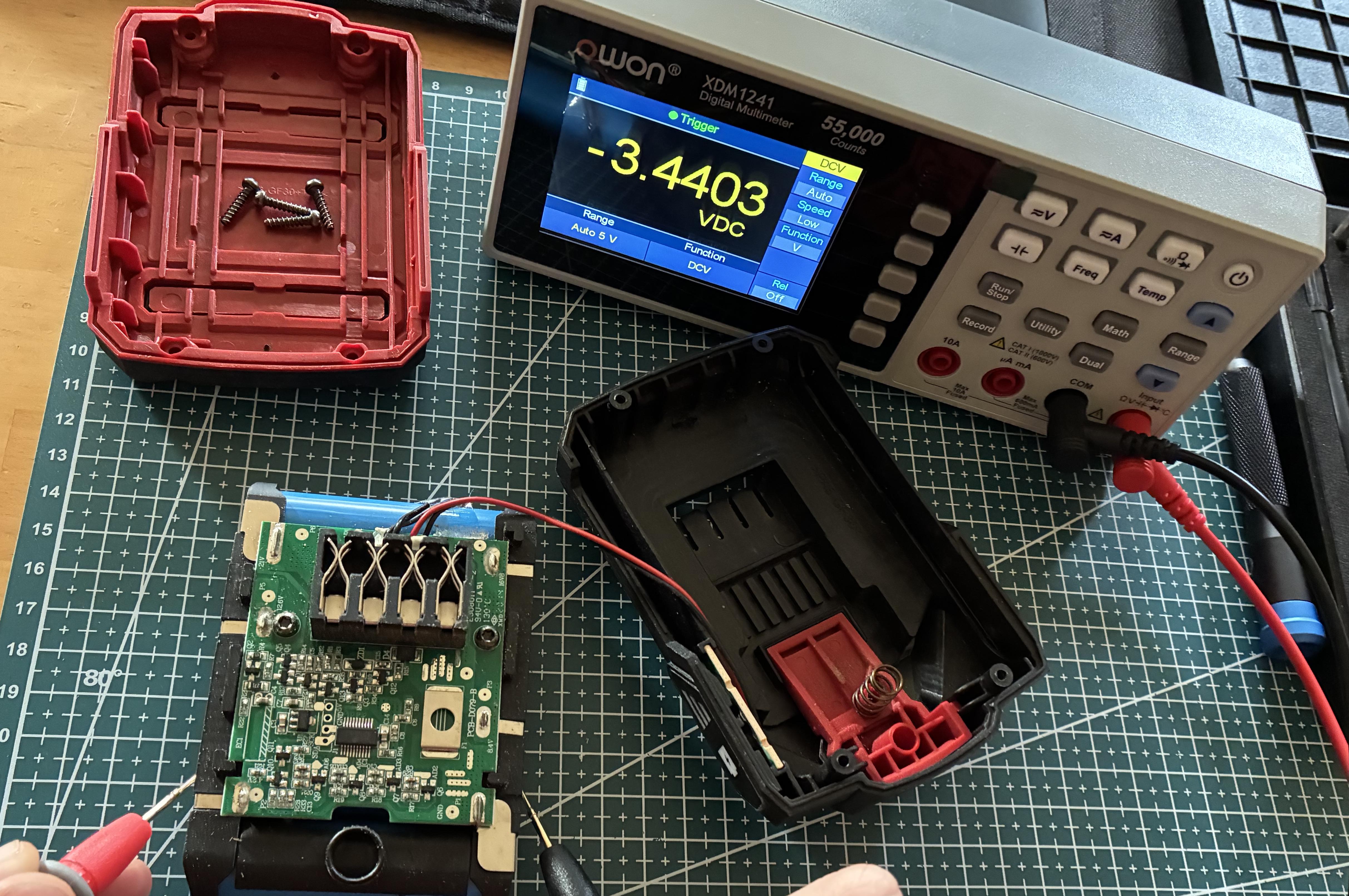 Negative side of cell 2 – same voltage